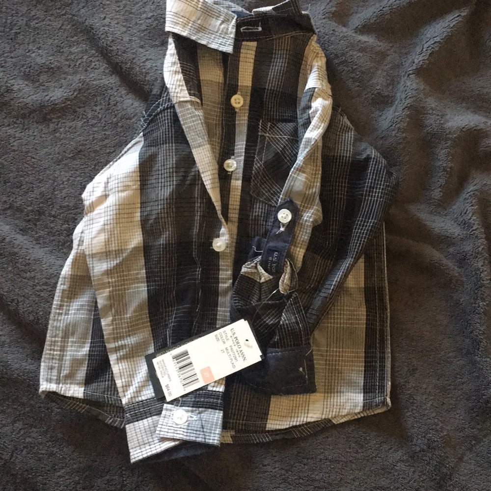 Polo shirt and vest combo 2T